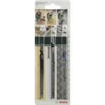Bosch - lot de 3 lames coupe multimatriau t123x, t234x, t345xf pour scie sauteuse