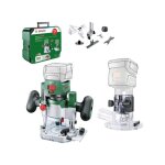 Bosch - affleureuse advancedtrimrouter 18v - 8 avec base router plunge, sans batterie