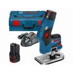Bosch professional - affleureuse sans fil bosch gkf 12v - 8 - 2 batteries, chargeur - 06016b0000