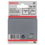 Agrafes à fil fin type 58, 13 x 0, 75 x 8 mm, 1000 pièces bosch 2609200235 Agrafes à fil fin type 58, 13 x 0, 75 x 8 mm, 1000 pièces bosch 2609200235