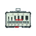 Coffret de 6 fraises droites à queue de 8 mm Ø12 / 16 / 20 mm bosch 2607017466 Coffret de 6 fraises droites à queue de 8 mm Ø12 / 16 / 20 mm bosch 2607017466