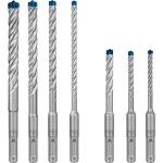 Bosch - coffret 7 forets bton sds plus 7x expert 5 / 6 / 6 / 8 / 8 / 10 / 12 mm - 2608900195