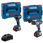 Bosch - combi - kit 2 outils 18v - perceuse visseuse sans fil gsr 18v - 110c + boulonneuse sans fil gdr ...