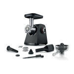 Bosch - hachoir a viande s�rie 4 mfws430b - 3 grilles de hachoir - marche arriere - noir