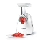 Bosch - hachoir a viande smartpower mfw2510w - 2 grilles de hachoir - garnisseur de saucisses - blanc ...