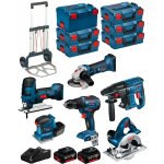 Bosch - kit 18v bk602 (gst 18v - lis + gks 18v - li + gss 18v - 10 + gsr 18v - 55 + gbh 18v - 21 + gws ...