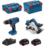 Bosch - kit 18v bsk182m2c (gsb 18v - 21 gks 18 - 57g 2 x 4, 0 ah gal18v - 40 l - boxx 136 l - boxx 238) ...