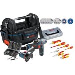 Bosch - promo kit sac de service avec appareils sans fil, jeu de batteries et jeu d'embouts