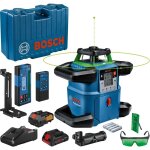 Bosch professional - laser rotatif grl 650 chvg avec batterie, piles, cellule, lunettes, supports, platine, ...