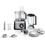 Bosch - mc812m814 robot de cuisine de 1250 w 3. 9 l noir, acier inoxydable, transparent