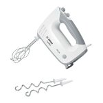 Bosch - batteur ergomixx 450 w mfq36400 blanc / gris - 5 vitesses + turbo - 2 fouets inox - 2 crochets ...