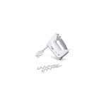 Bosch - batteur ergomixx 450 w mfq36400 blanc / gris - 5 vitesses + turbo - 2 fouets inox - 2 crochets ...