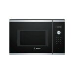 Bosch micro - ondes encastrable 25l 900w plateau tournant inox
