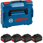 Bosch professional - multiset sans fil bosch 4x procore 5, 5 ah pack de batteries en l - boxx 136