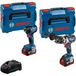 Bosch ? pack de 2 outils �lectroportatifs 18v ? perceuse - visseuse � percussion et visseuse � chocs ...