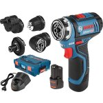 Perceuse / visseuse gsr 12 v - 15 fc - multifonction flexiclick set - bosch - avec 2 batteries 12v 2. ...