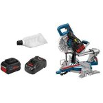 Bosch professional - biturbo scie � onglet t�lescopique a batterie gcm 18v - 216 (incl. 2 batteries procore18v ...