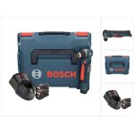 Gwb 12v - 10 perceuse d'angle sans fil 12 v 11 nm + 2x batterie 3, 0 ah + chargeur + l - boxx - bosch ...