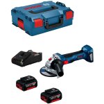 Bosch professional - meuleuse angulaire sans fil bosch gws 18v - 7 avec 2 batteries gba 18v 4. 0 ah en ...