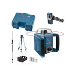 Bosch professional - pack extrieur bosch grl 400 h - 061599403u - laser rotatif - trpied bt 170 - mire ...