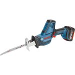 Bosch professional - scie sabre bosch gsa 18 v - li c - avec 2 batteries 5. 0 ah, chargeur, coffret + ...
