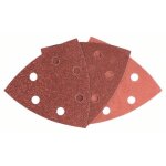 Set de feuilles abrasives pour ponceuse delta 25 pices 6 trous auto - agrippants 93 mm 60 120 240 - ...