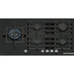 Bosch ? table de cuisson gaz 5 foyers 90 cm ? br�leur wok 4000w ? nettoyage facile ? protection contre ...