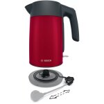 Bosch - twk7l464 bouilloire 1, 7 l 2400 w rouge twk7l464a