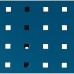 Bott - panneau perfor� l457xl990 mm bleu gentiane, ral 5010