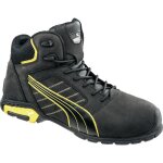 Puma - bottes de s�curit� amsterdam mid taille 45 noir / jaune - 63. 224. 0 - 45