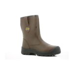 Bottillons de s�curit� en cuir fourr�s safety jogger - couleur marron - pointure chaussures 47