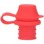 Bouchon de biberon en silicone, adaptateur d'embout pour enfants, protection buccale anti - fuite - rouge ...