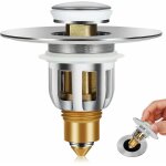 Deesse shop - bouchon d'�vier escamotable en acier inoxydable, cr�pine de vidange anti - obstruction, ...