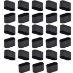 Bouchon pied de chaise 28 pi�ces embout de chaise rectangulaire embout de chaise oval protection protege ...