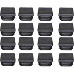 Promotion, bouchon plastique 40x40mm embout tube carre noir plastique embout bouchons d'obturation pour ...