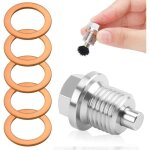 Bouchon de vidange d'huile magn�tique, m14 x 1, 5 �crou de vidange carter magn�tique avec joint d'�tanch�it� ...