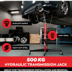 Boudech - hack - v�rin hydraulique de fosse max 500 kg h210 cm pour transmission moteur auto avec roues ...