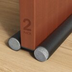 Boudin de porte coupe - vent coupe - vent r�glable double face gris