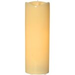 Bougie d'ext�rieur led 'grande', scintillante, batterie, minuterie, cr�me, 38cm - star trading