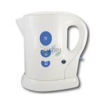 Bouilloire électrique blanche 1 litre 900w, sans fil, résistance en acier inoxydable Bouilloire électrique blanche 1 litre 900w, sans fil, résistance en acier inoxydable