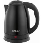 Hagen - bouilloire �lectrique 1. 8l inox sans fil noir ha5525 - blk