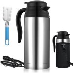 Bouilloire �lectrique en acier inoxydable bouilloire avec allume cigare de voiture 24 v, 750 ml bouilloire, ...