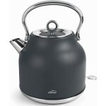 Bouilloire r�tro lacor, technologie strix, finition gris mat - 1, 7 litres