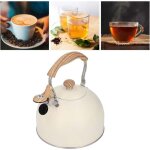 Bouilloire sifflante, 2. 5l bouilloire sifflante induction gaz bouilloire en acier inoxydable bouilloire ...