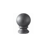 Boule avec support - hauteur 100mm largeur 70mm base ø55mm - fer forgé - À souder - deco fer forge Boule avec support - hauteur 100mm largeur 70mm base ø55mm - fer forgé - À souder - deco fer forge