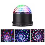 Boule disco, boule a facette 12w 51 leds 12. 5x12. 5x13cm lampe de sc�ne lumi�re soir�e lumi�re f�te ...