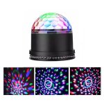 Boule disco, boule a facette 12w 51 leds 12. 5x12. 5x13cm lampe de scne lumire soire lumire fte ...