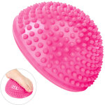 Boule de massage pieds en pvc semi - cercle pour relaxation musculaire et anti - stress - rose