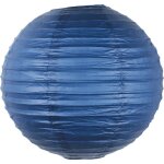 Boule papier bleu navy 30cm - lampion papier en papier de riz - lanterne japonaise bleu navy pour dcoration ...