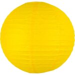 Boule papier 30cm jaune